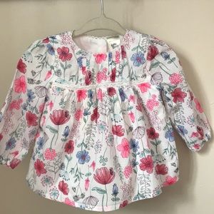 B’Gosh floral long sleeve shirt.